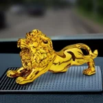Car Deshbroad Showpiece For Lion Golden